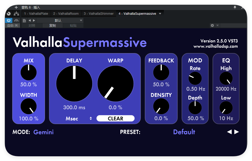 图片[1]-ValhallaSupermassive_延迟混响-艾瑞乐精品音频资源网